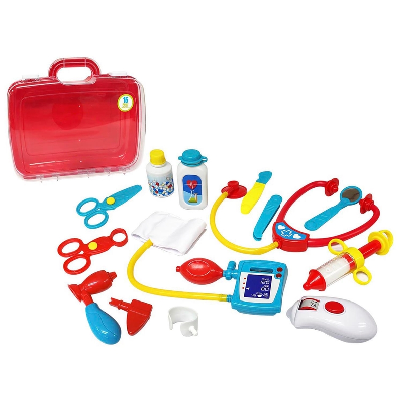 Big Steps - Mallette de Docteur avec Accessoires - Rouge