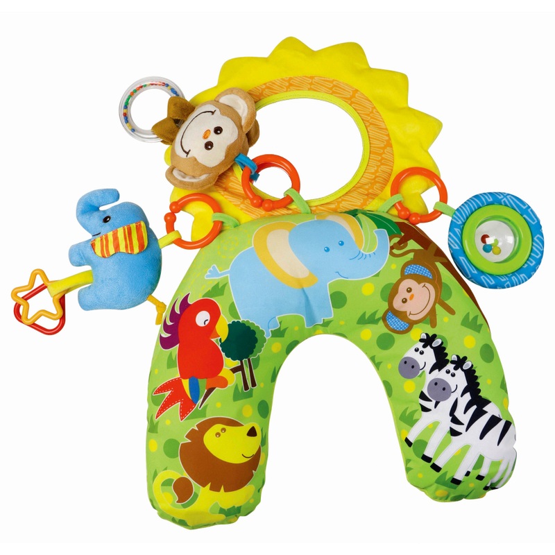 Big Steps Buikligtrainer Tummy Time Kussen met Speeltjes