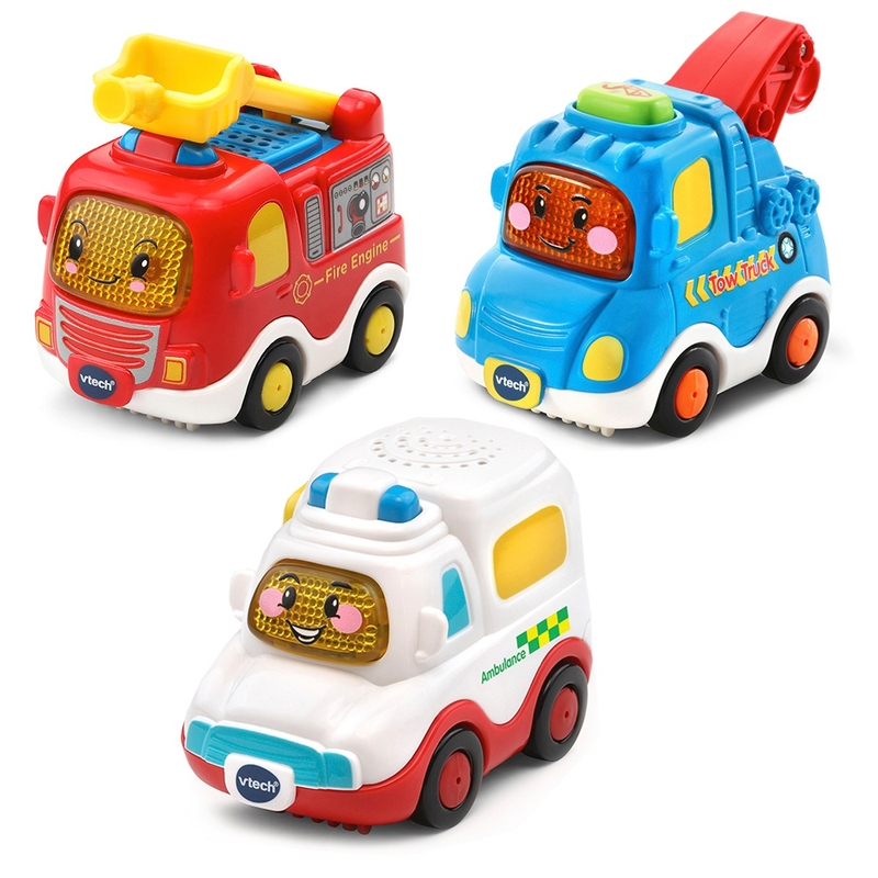 VTech Toot-Toot Drivers Toy Cars Emergency Vehicles 3 Pack | Smyths Toys UK