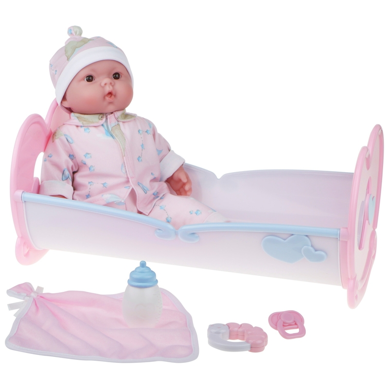 Lots to Cuddle Babies - Poupon avec Berceau 33 cm