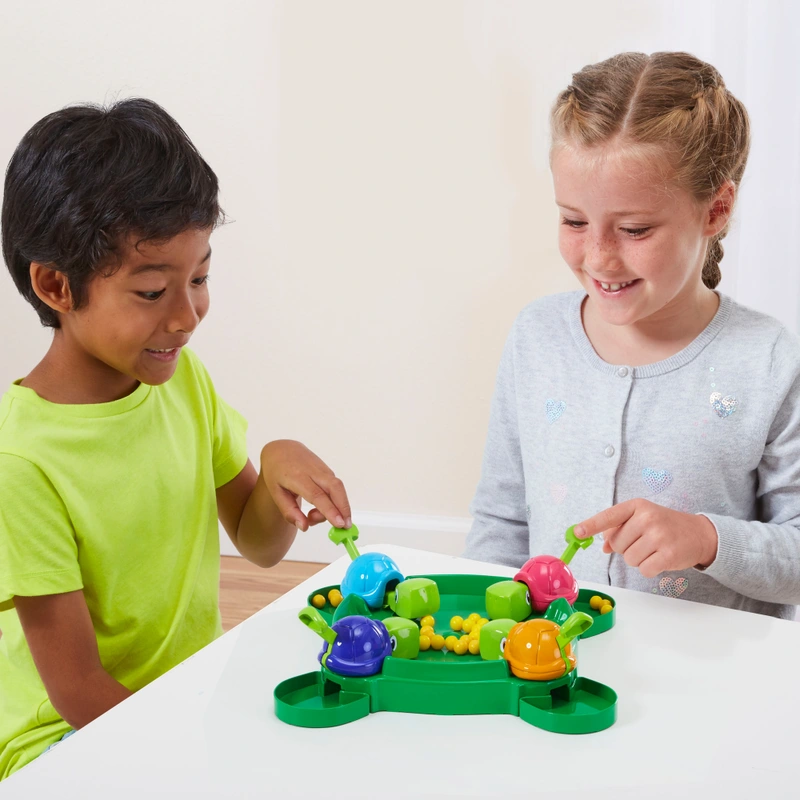 Children playing Hungry Turtles game UK
