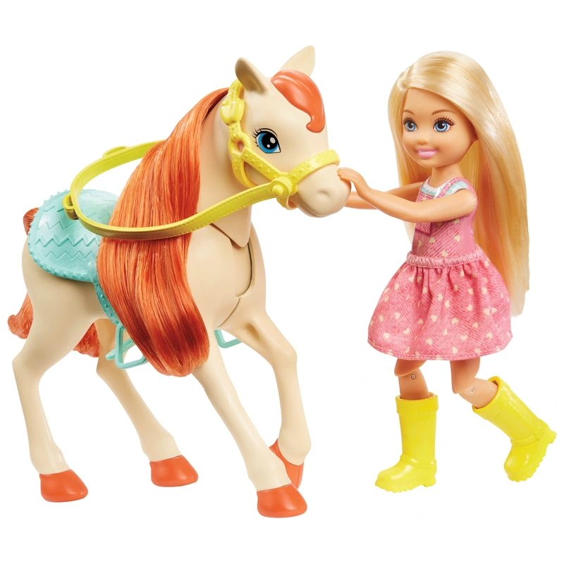 Chelsea doll with small horse playset UK