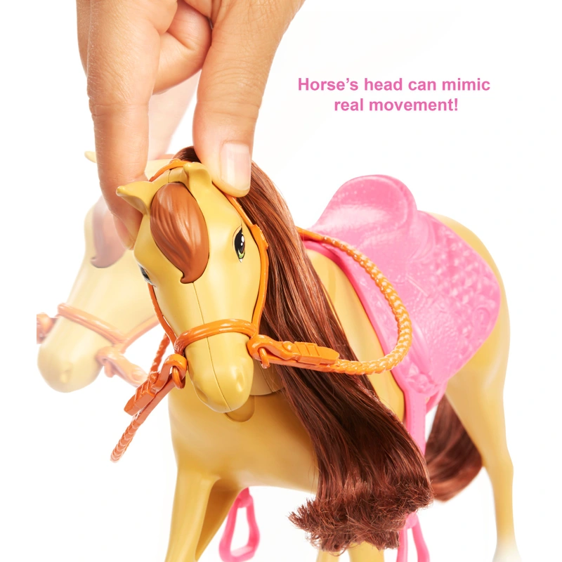Detailed view of Barbie equestrian accessories UK