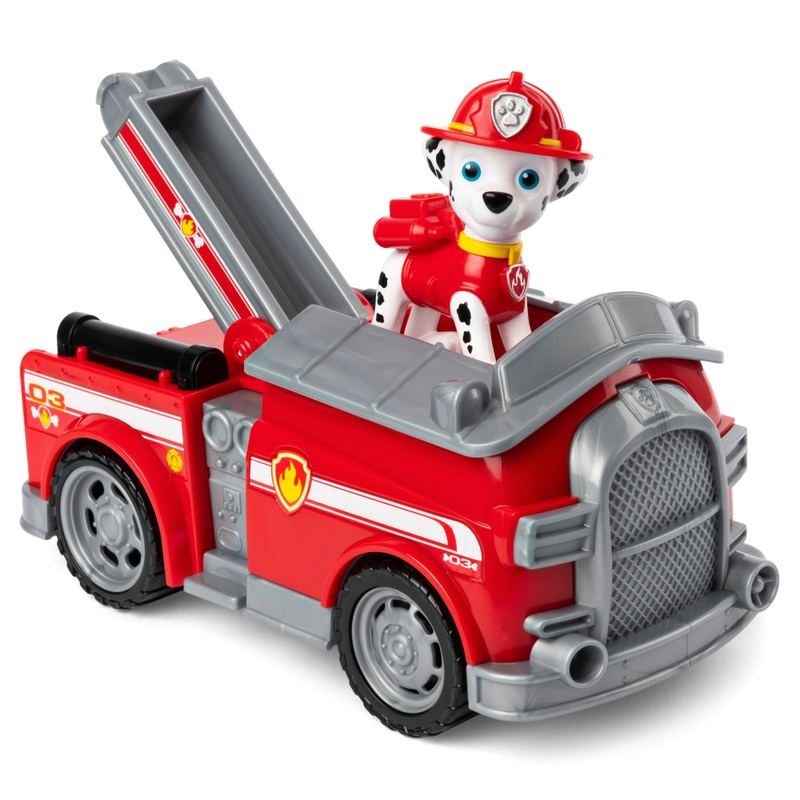 PAW Patrol Figuur Marshall met Brandweerwagen