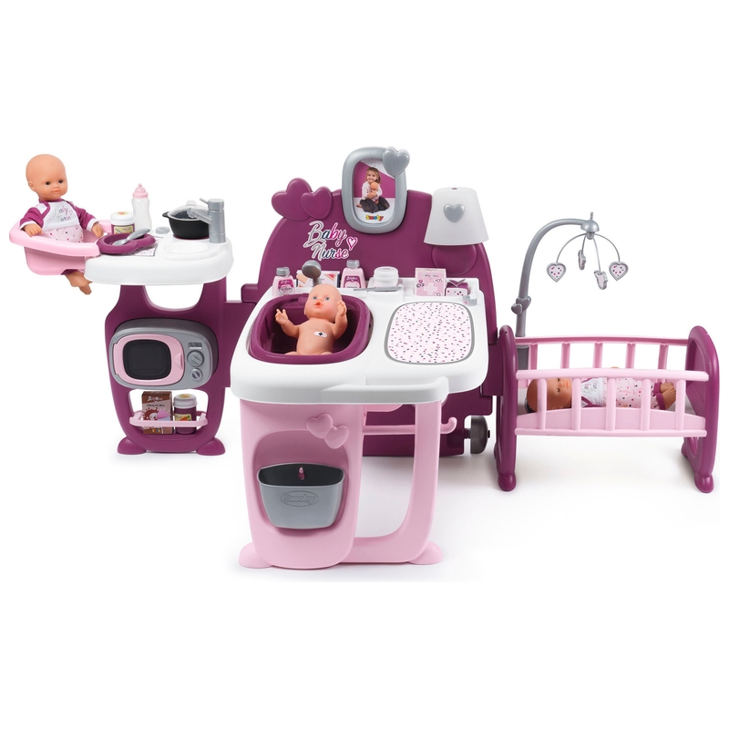 Smoby Speelcentrum voor Poppen Baby Nurse met Accessoires
