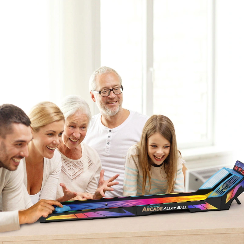Kids playing Electronic Arcade Alley Ball at home UK