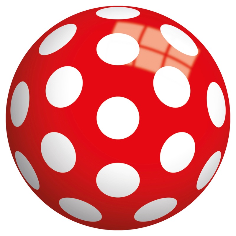 Bal Paddestoel 23 cm rood