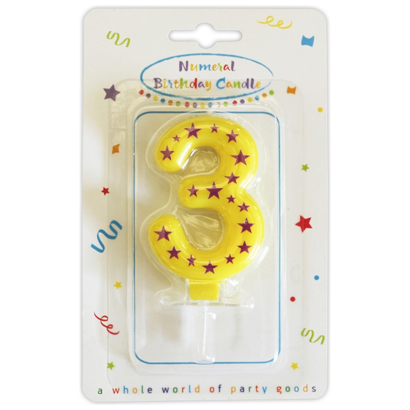 Bougie d'Anniversaire 3 ans
