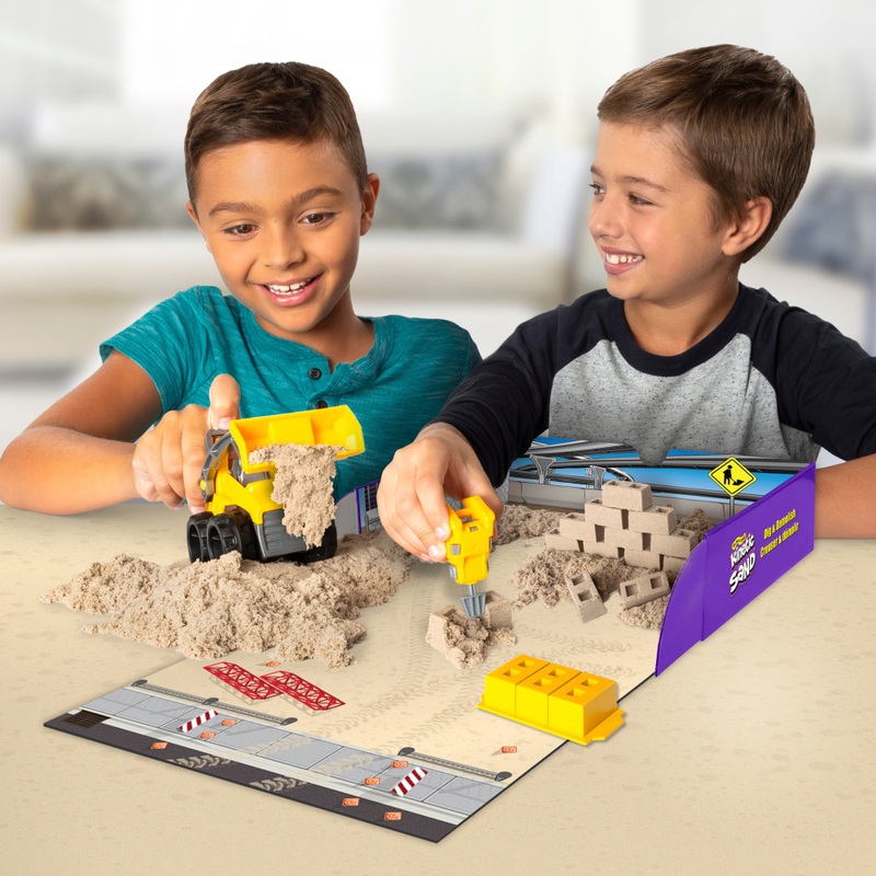 Kinetic Sand Dig and Demolish Speelset met Graafmachine 454 g