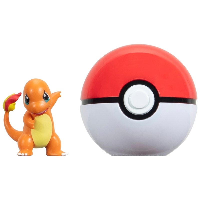 Pokémon - Poké Ball Clip N Go et Figurine Salamèche 5 cm