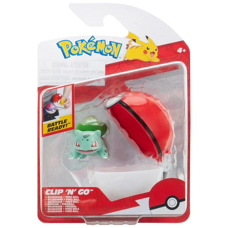 Pokemon Pokémon Clip 'N' Go Pack Poké Ball and Bulbasaur Battle Figure view 6