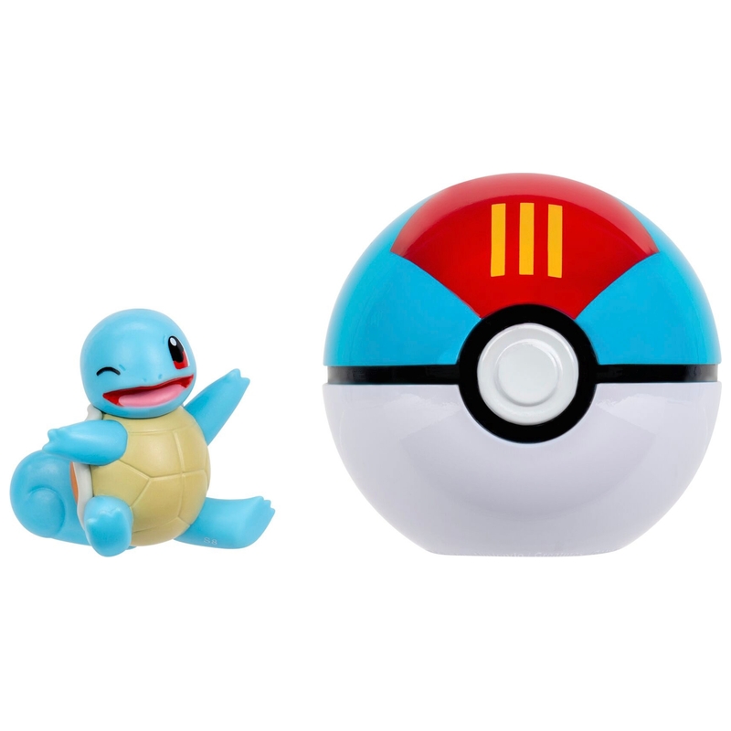Pokémon Clip 'N' Go Pack Lure Ball and Squirtle Battle Figure