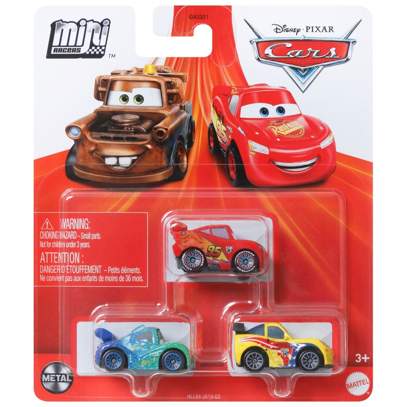 Disney Pixar - Cars Coffret 3 Mini-Véhicules WGP Mini Racers