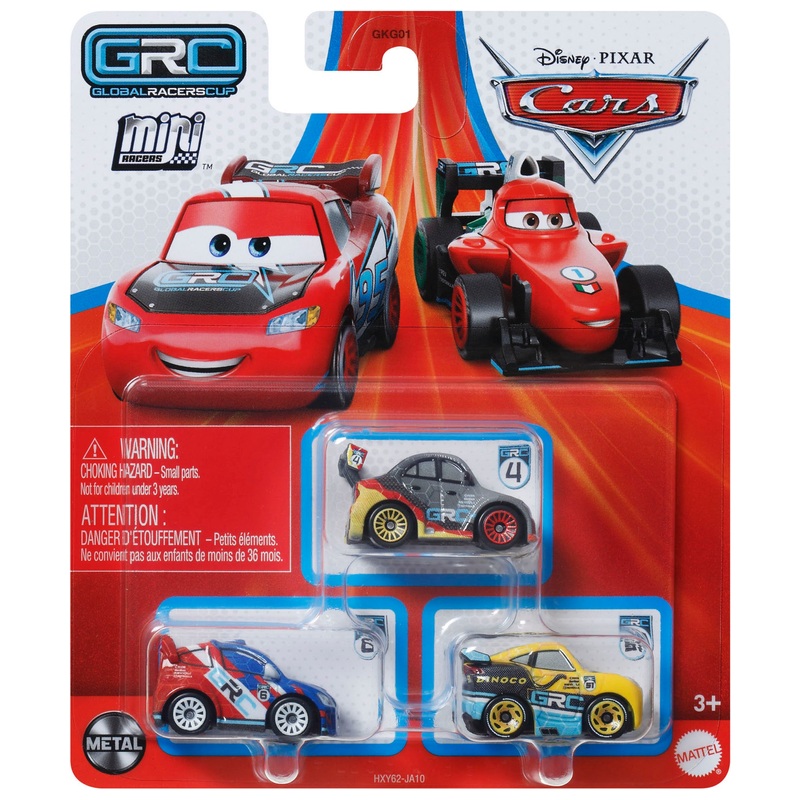 Disney Pixar - Cars Coffret 3 Mini-Véhicules Mini Racers