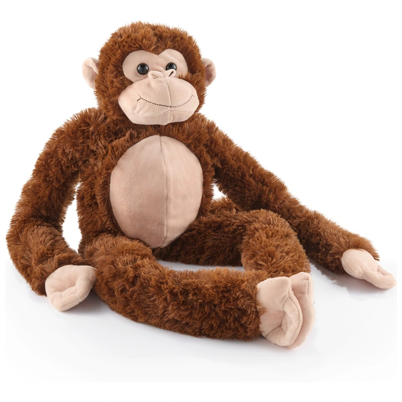 Front view of Monty 75cm hanging monkey plush toy UK