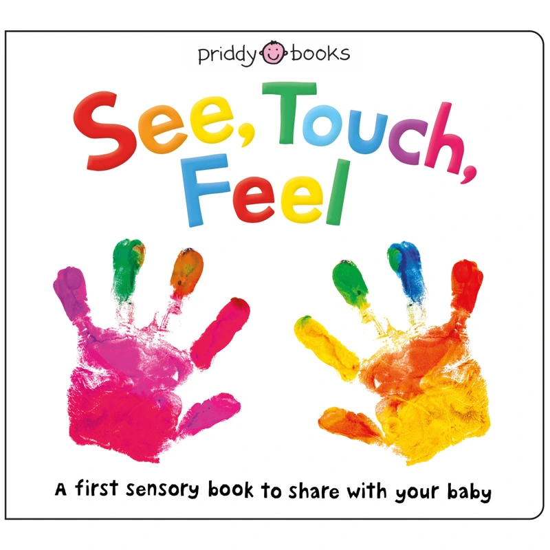 See, Touch, Feel sensory baby book UK educational design