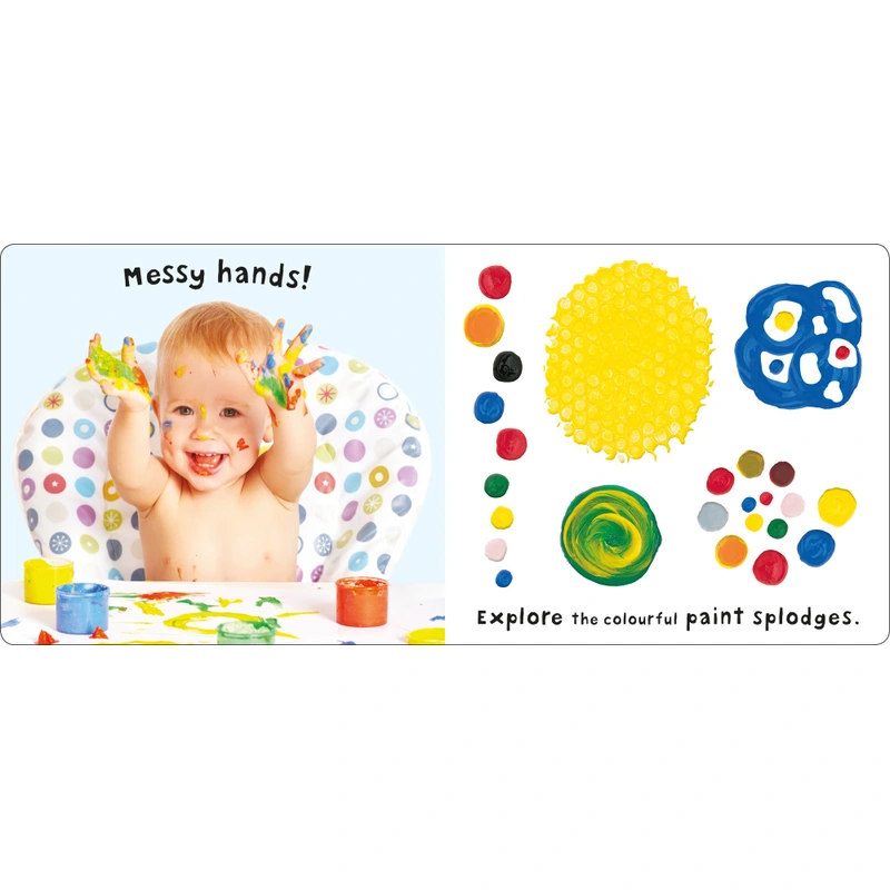 Close up of See, Touch, Feel sensory book UK cover