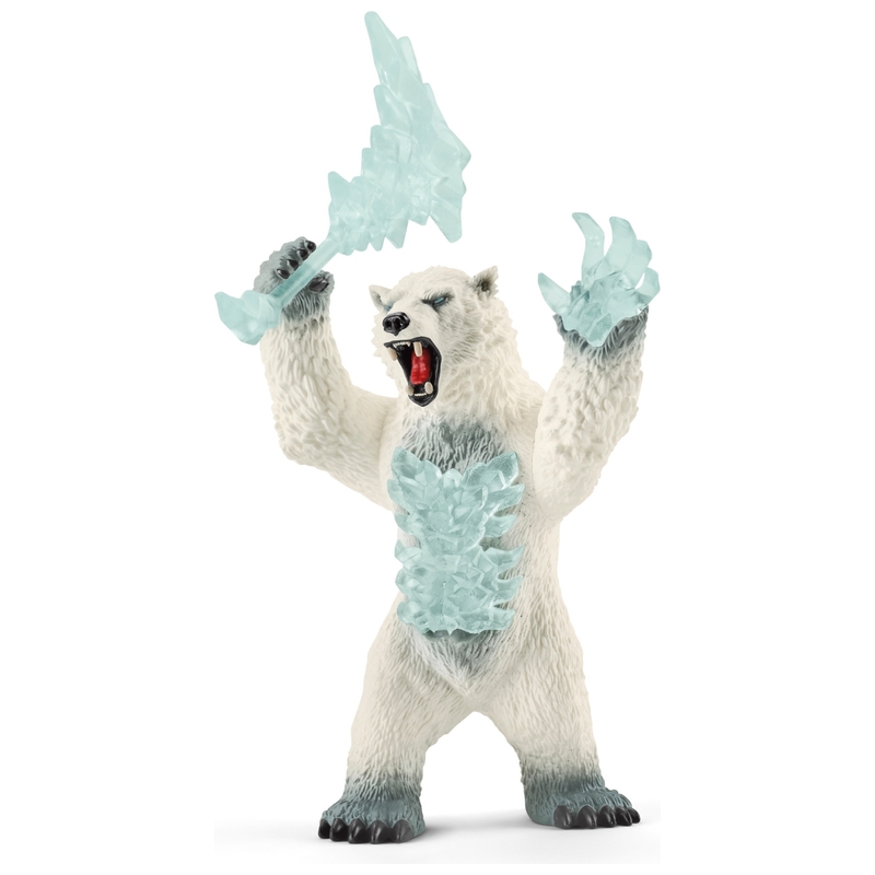 Schleich - Eldrador Créatures 42510 Figurine Ours du Blizzard avec Arme