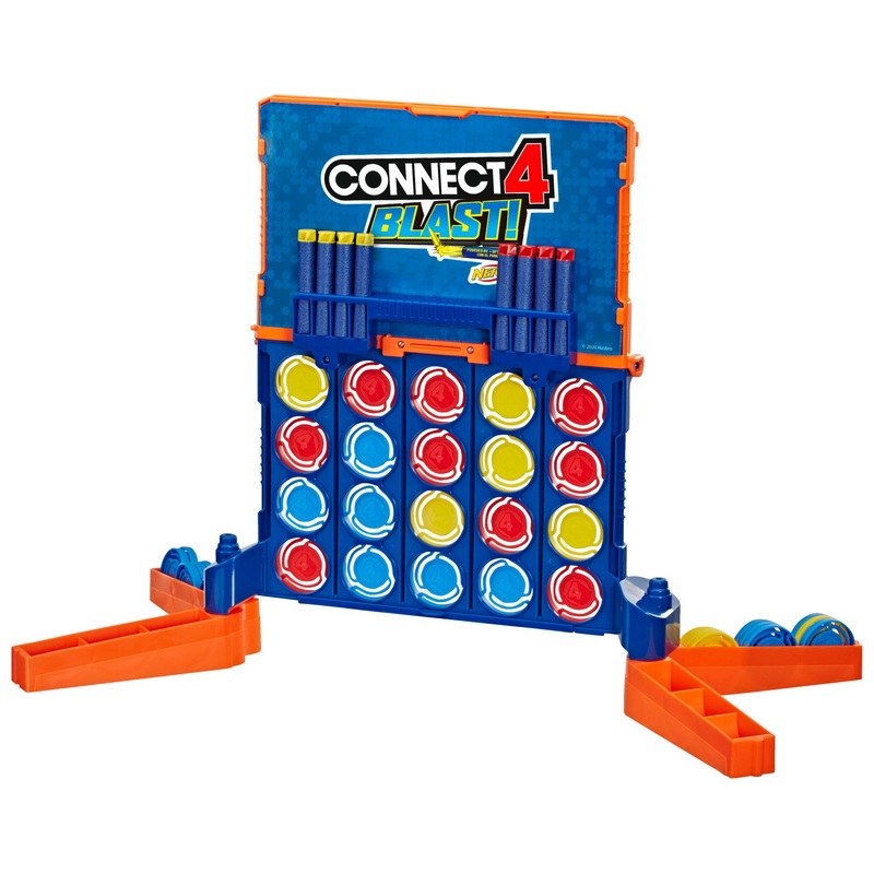 Connect 4 Blast Game with NERF Blasters
