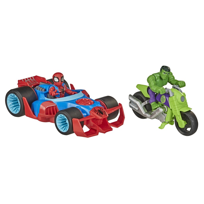 Playskool Heroes Marvel Super Hero AdventuresVoertuigen met Figuren 12,5 cm