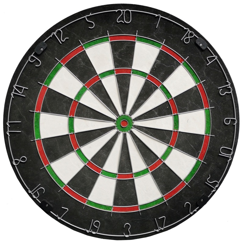 Bristle Dartbord met 6 Dartpijlen