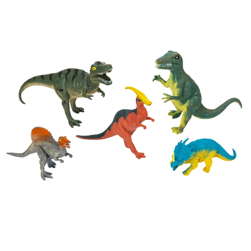 Detailed prehistoric dinosaur toy set for children