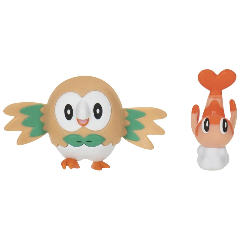 Pokémon Battle Figuren Tatsugiri en Rowlet Set