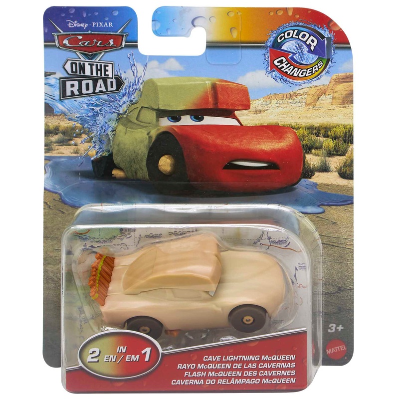 Disney Pixar - Cars Véhicule 1/55 FlashMcQueen Des Cavernes Changeant de Couleur