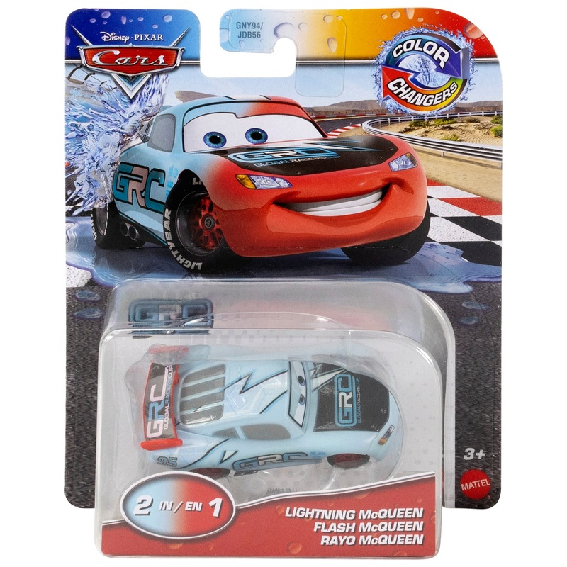 Disney Pixar - Cars Véhicule 1/55 Flash McQueen Changeant de Couleur