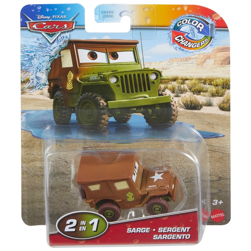 Disney Pixar - Cars Véhicule 1/55 Sergent Changeant de Couleur
