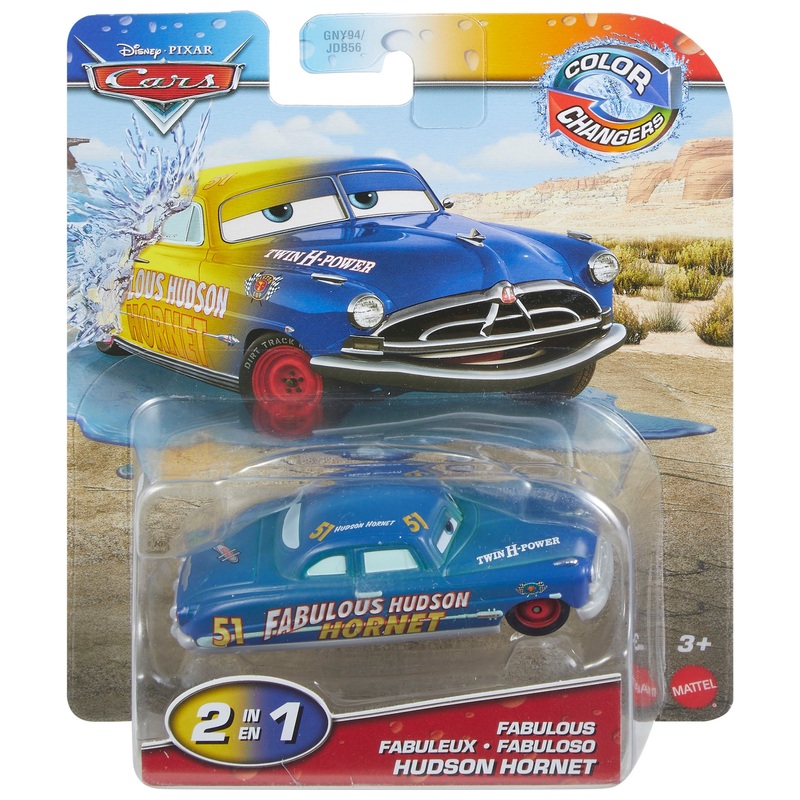 Disney Pixar Cars Colour Changers Auto Fabulous Hudson Hornet met Kleurverandering 1:55