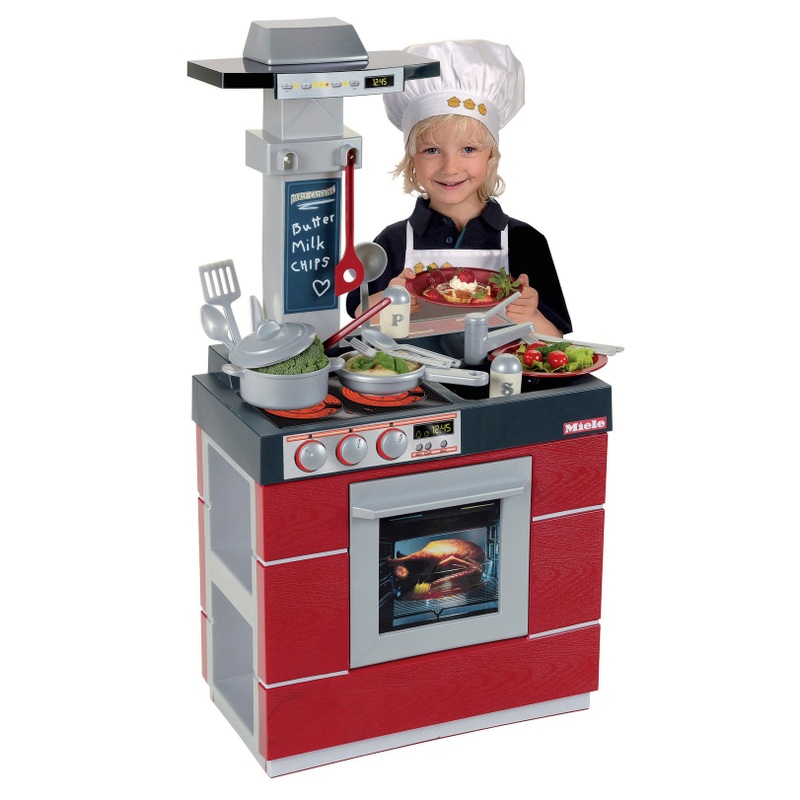 Miele Compact keukentje inclusief accessoires grijs rood