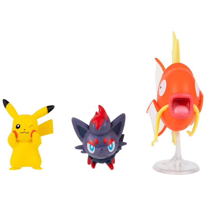Lot De 3 Figurines Pokémon Articulées - Fennekin, Lechonk Et Sirfetch'd - 5,1 Cm Et 7,6 Cm