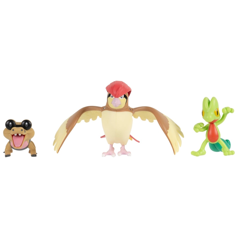 Pokémon Battle Figures 3 Pack Sandile, Treecko and Pidgeotto
