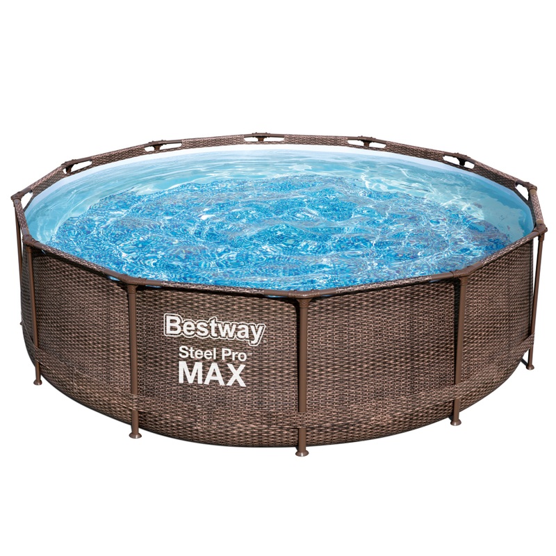 Bestway Opzetzwembad Steel Pro Max met Pomp en Ladder Rond 366 x 100 cm