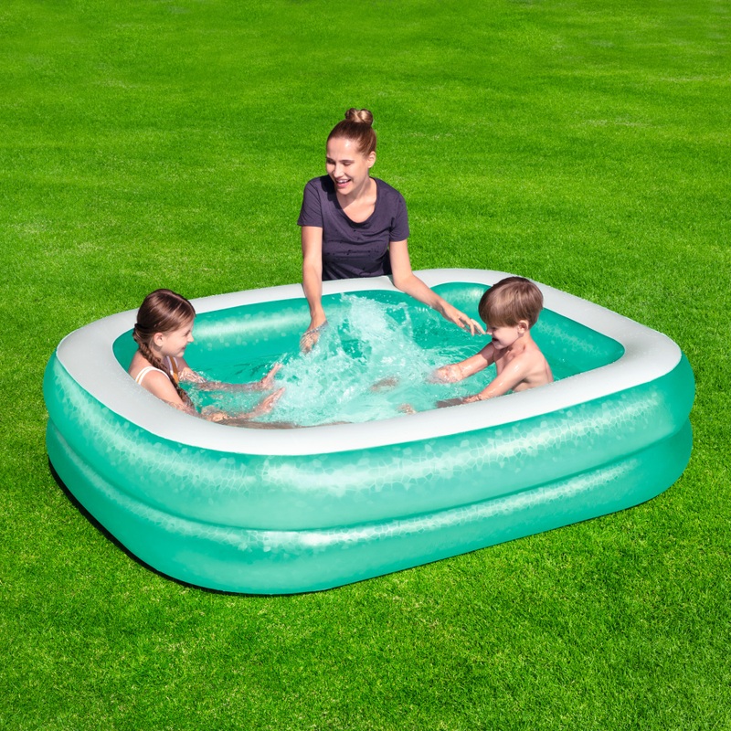 Bestway Opblaasbaar Zwembad Rechthoekig 201 x 150 cm