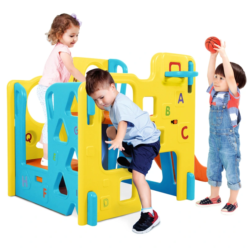 Safety design of climb n explore play gym