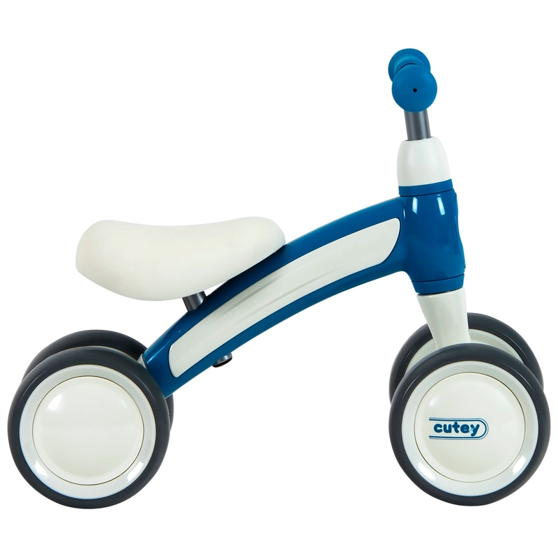 QPlay Cutey Balance Bike Blue side profile for toddlers UK
