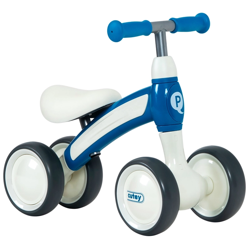 Close up of ergonomic handlebar grips on balance bike UK