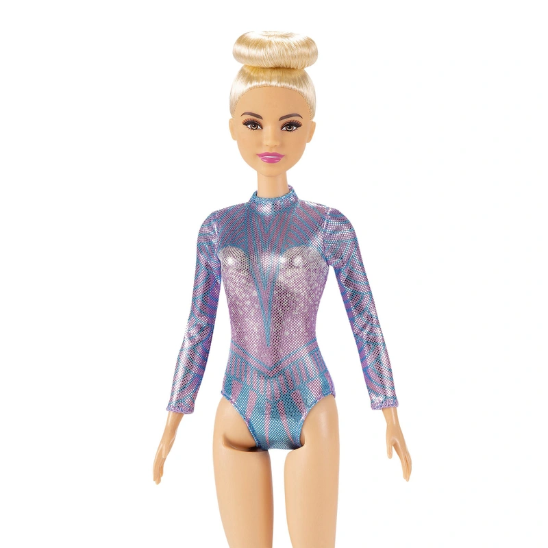 Barbie doll ready for rhythmic gymnastics