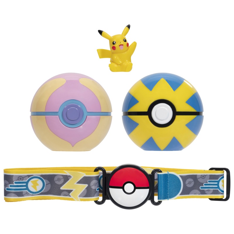 Pokémon Clip 'N' Go Figuur Pikachu met Heal Bal en Fast Bal