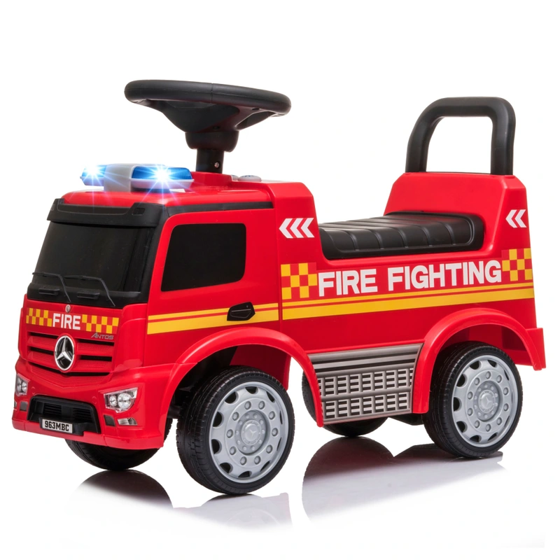 Fire engine detailing on Mercedes ride on