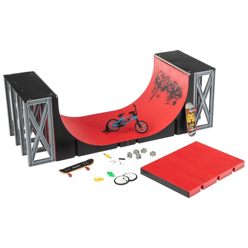 Half Pipe pour Finger Skate avec Accessoires