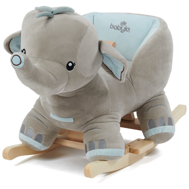 Babylo Hobbeldier Olifant van Hout en Pluche met Geluid
