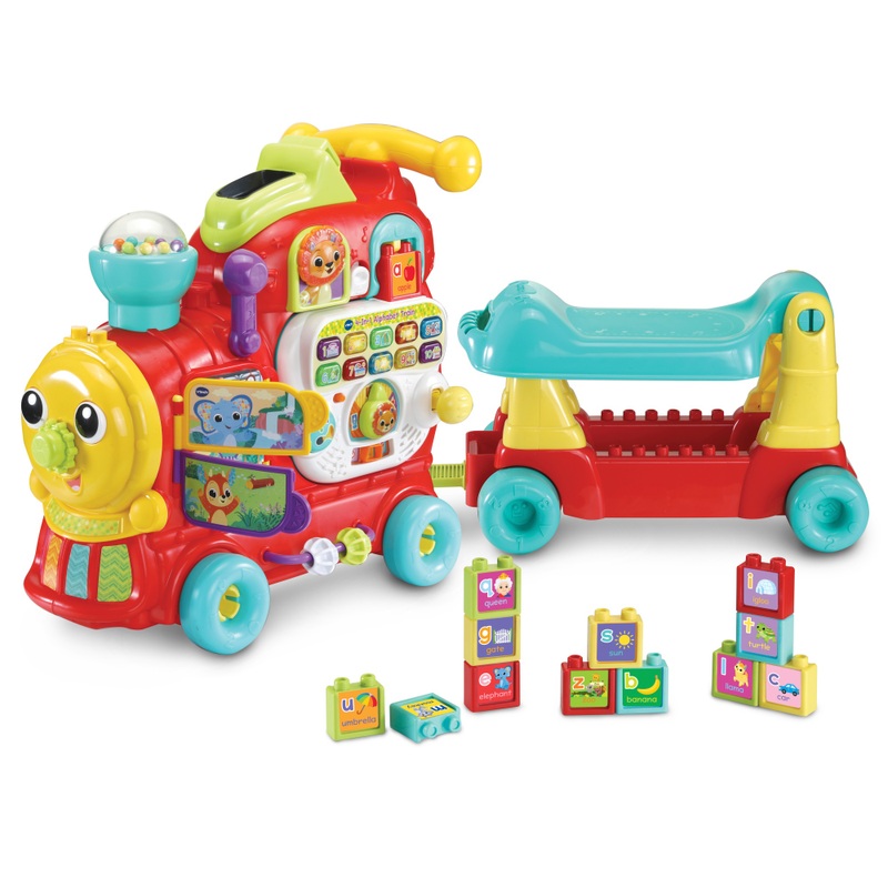 VTech Baby 4-in-1 Alphabet Train Ride On Red