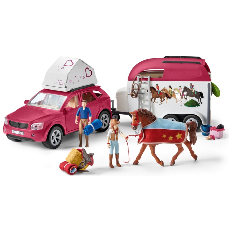schleich HORSE CLUB 42535 Avontuur met Auto enPaardentrailer