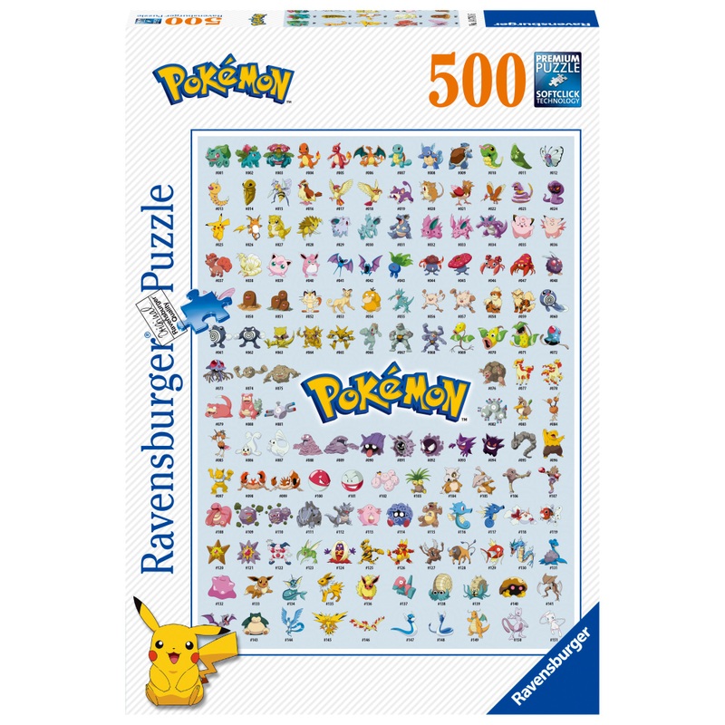 Pokémon - Puzzle Pokédex Première Génération 500 Pièces