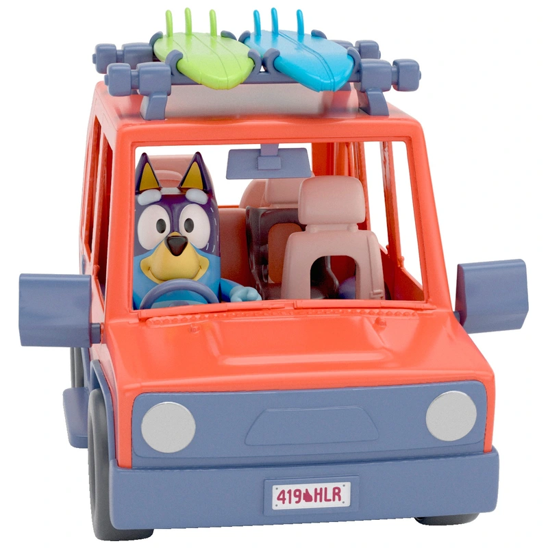 Bluey vehicle set packaging for gifting