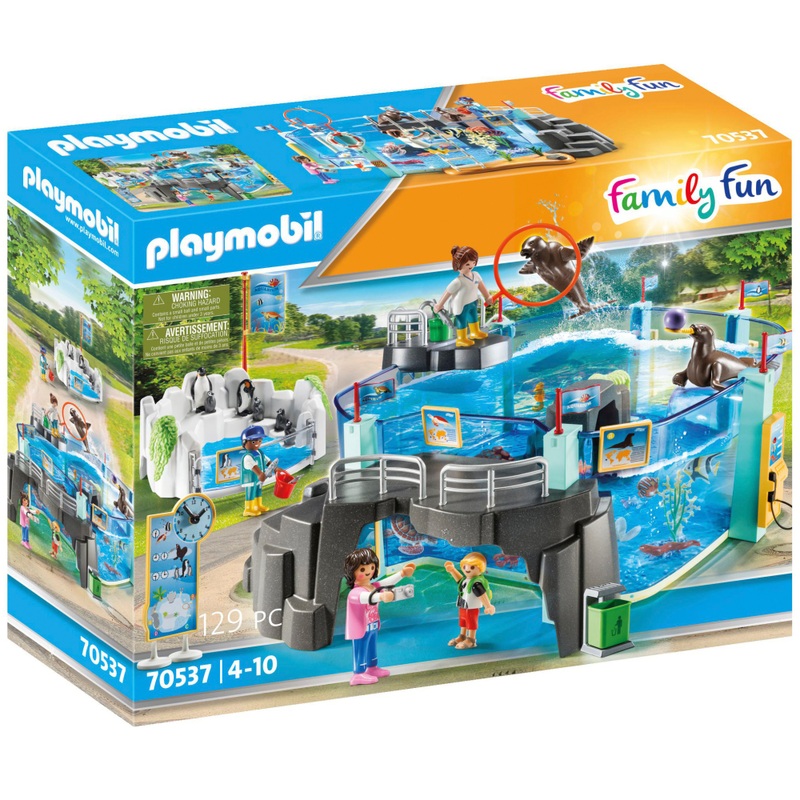 Playmobil - Family Fun 70537 Journée à l'Aquarium et Enclos pour Pingouins