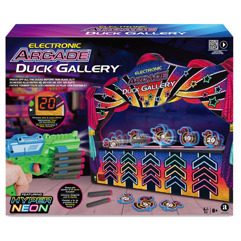 Electronic Arcade Hyper Neon Duck Gallery Set
